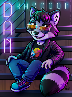Dan Retrowave Ridic D Badge