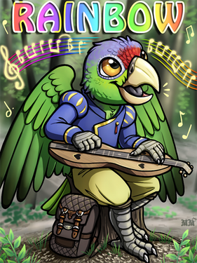 Rainbow Ridic D Badge